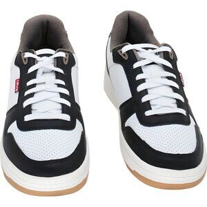 Levi's Drive Lo Lace-Up Sneakers White Black Khaki Men's US 9.5M